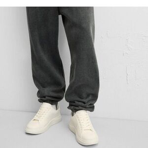 ZARA MONOCHROME CHUNKY SOLE SNEAKERS OFFWHT men’s